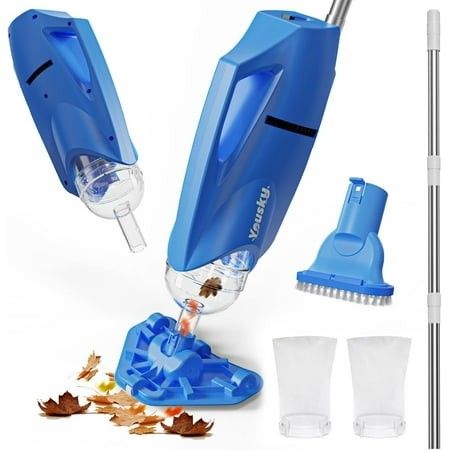 Photo 1 of ***(PARTS ONLY -MISSING PIECES, SELLING AS PARTS ONLY -INCOMPLETE)*** 
Pool Vacuum for Above Ground Pool: Cordless Handheld Pool Vacuum W/Telescopic Pole Rechargeable Swimming Pool Cleaner for Inground Pools and Hot Tubs