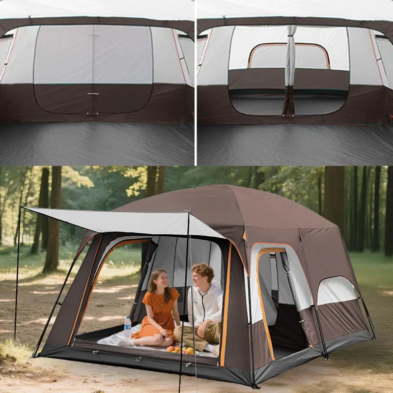 Photo 1 of **SIMILAR ITEM** KFeng 8 Person Tents for Camping - 2Rooms 3Doors&3Windows Mesh,Suitable for Outdoor/Picnic,Brown
