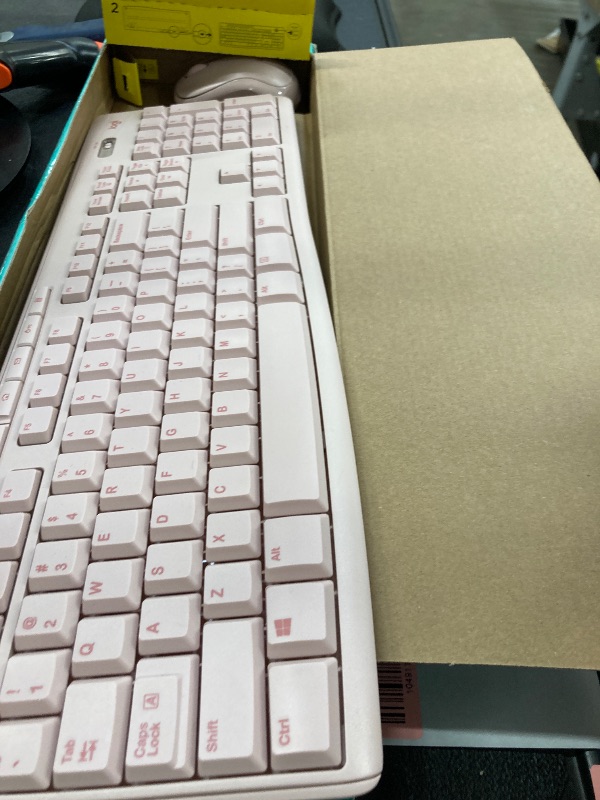 Photo 1 of **MISSING DONGLE**
Logitech MK270 Wireless Keyboard and Mouse Combo for Windows, 2.4 GHz, 8 Multimedia Keys, PC, Laptop, Wireless Keyboard Compact Mouse Combo - Rose