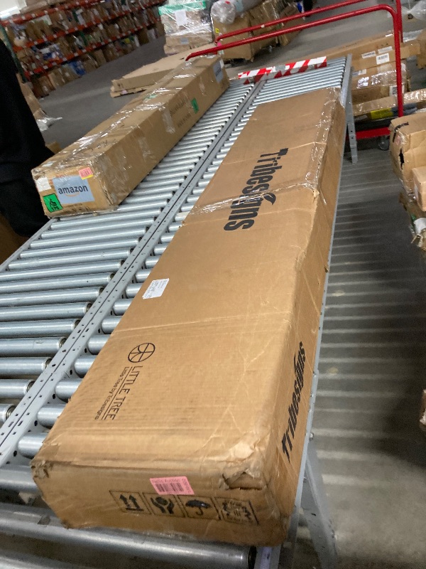 Photo 1 of Tribesigns 70.86-Inch Console Table for Entyrway, Farmhouse 2-Tier Entry Entrance Table, Narrow Long Sofa Table Behind Couch, Rustic Brown