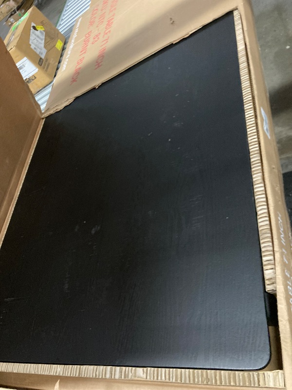 Photo 1 of **TABLE ONLY** NTC Mingle 71 Inch Modern Design, Rectangular Dinner Table for Dining Room, Living Room Furniture, Effortless Assembly, Burnt Black