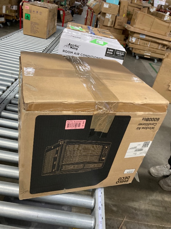 Photo 1 of ** PARTS ONLY ** PhiloDeco 6000 BTU Window Air Conditioner Cool to 250 sq ft Intelligent, LED,Remote Control, Easy to Clean Filter Screen, Can Be Used as a Dehumidifier/Fan, Operates Quietly, and is Energy-Saving

