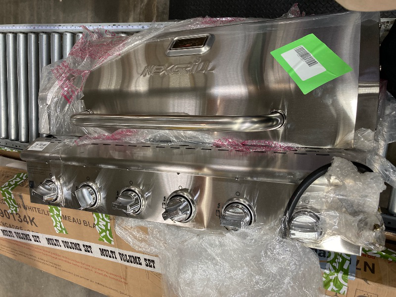 Photo 1 of **SELLING FOR PARTS!! Hood w/ temp. dials ONLY!! NOT A Full Grill Set!!** NEXGRILL Deluxe 6-Burner Propane Gas Grill in Stainless Steel 