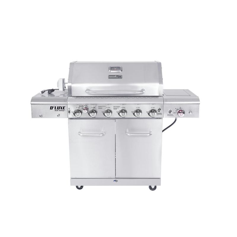 Photo 1 of **SELLING FOR PARTS!! Hood w/ temp. dials ONLY!! NOT A Full Grill Set!!** NEXGRILL Deluxe 6-Burner Propane Gas Grill in Stainless Steel 