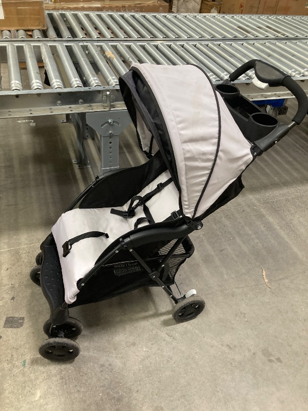 Photo 1 of **MISSING PARTS/HAS SPOTS-SEE PICS**Kolcraft Cloud Plus Lightweight Umbrella Stroller for Toddlers with Reclining Seat, Large Storage Basket, Canopy, Infant & Parent Trays, Compact Fold for Summer Travel, Durable Frame, Slate Gray