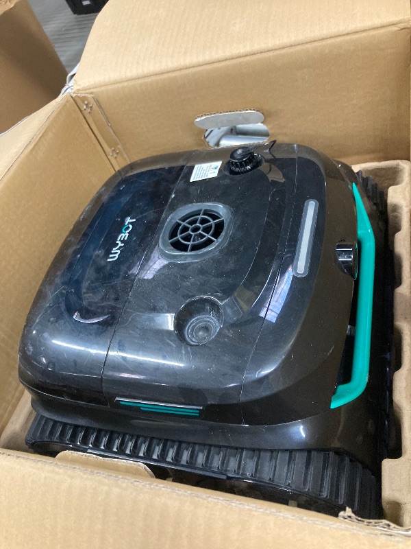 Photo 1 of (2025 Upgraded) WYBOT A1 Cordless Pool Vacuum Up to 120 Mins Runtime, Robotic Pool Cleaner with Dual Filters, Ideal for Flat Above Ground up to 1076 Sq.ft Sq. Ft. (Green Black)