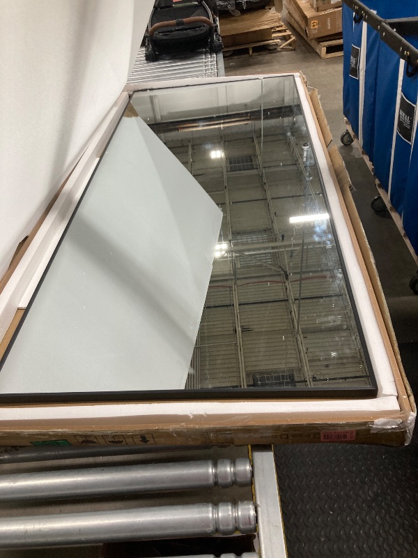 Photo 1 of 
**The photo and description is only to the reference**FENNIO 71" x 32" Large Wall Mounted Mirror with LED Lights, Oval Full Length LED Lighted Full Body Dressing Mirror for Bedroom, Salon, Brushed Aluminum Frame, Tempered Glass
