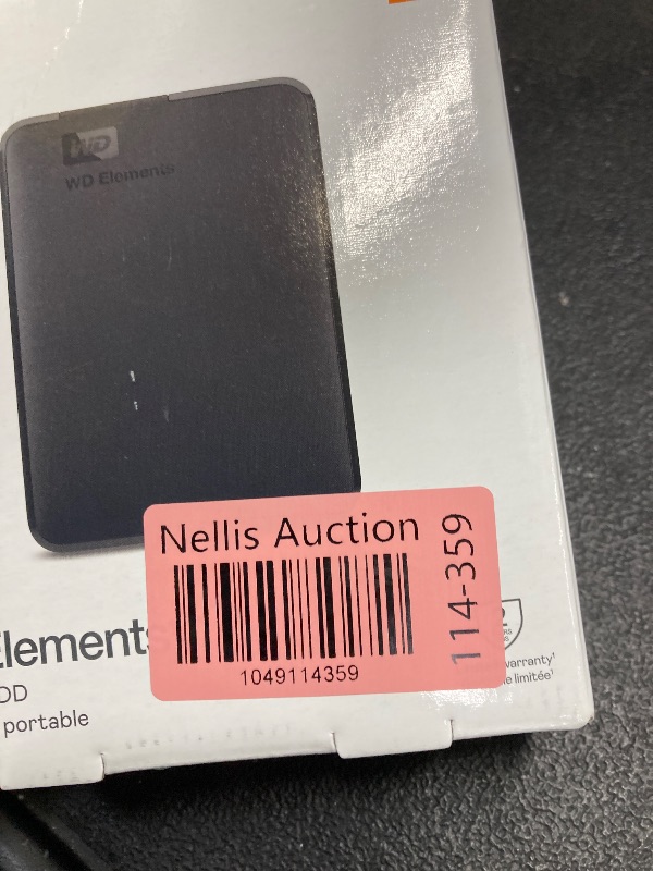 Photo 1 of WD 2TB Elements Portable External Hard Drive for Windows, USB 3.2 Gen 1/USB 3.0 for PC & Mac, Plug and Play Ready - WDBU6Y0020BBK-WESN