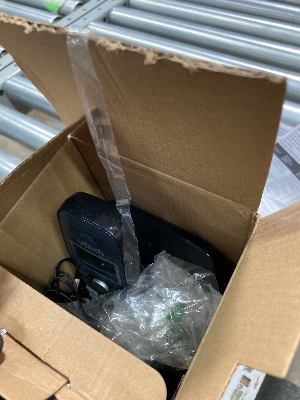 Photo 1 of [New] VTech VG134-11 DECT 6.0 Cordless Home Phone with Bluetooth Connection, Digital Answering Machine, Backlit Display,Full Duplex Speakerphone, Caller ID/Call Waiting,1000 ft Range (Black)