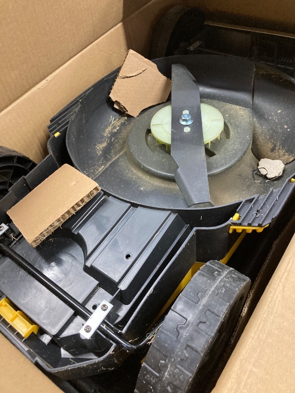 Photo 1 of ***DSIRTY**ZEGJAW Lawn Mower Cordless,13-Inch Electric Lawn Mower with 4.0Ah Battery and Charger, 2-in-1 Electric Mower with 5-Position Height Adjustment