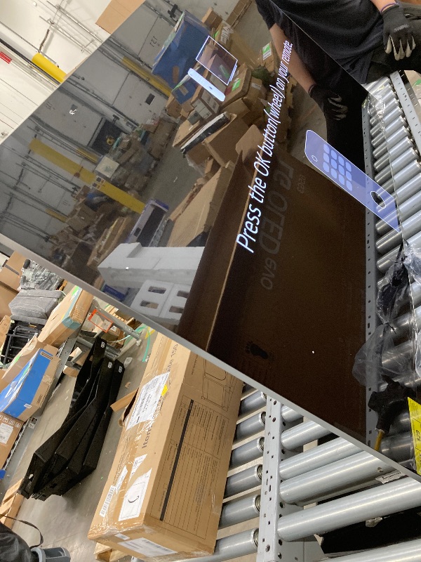 Photo 1 of ***PARTS ONLY - SCREEN DAMAGES, NO REMOTE *** 
LG G3 Series 65-Inch Class OLED evo 4K Processor Smart Flat Screen TV for Gaming with Magic Remote AI-Powered Gallery Edition OLED65G3PUA, 2023 with Alexa Built-in   