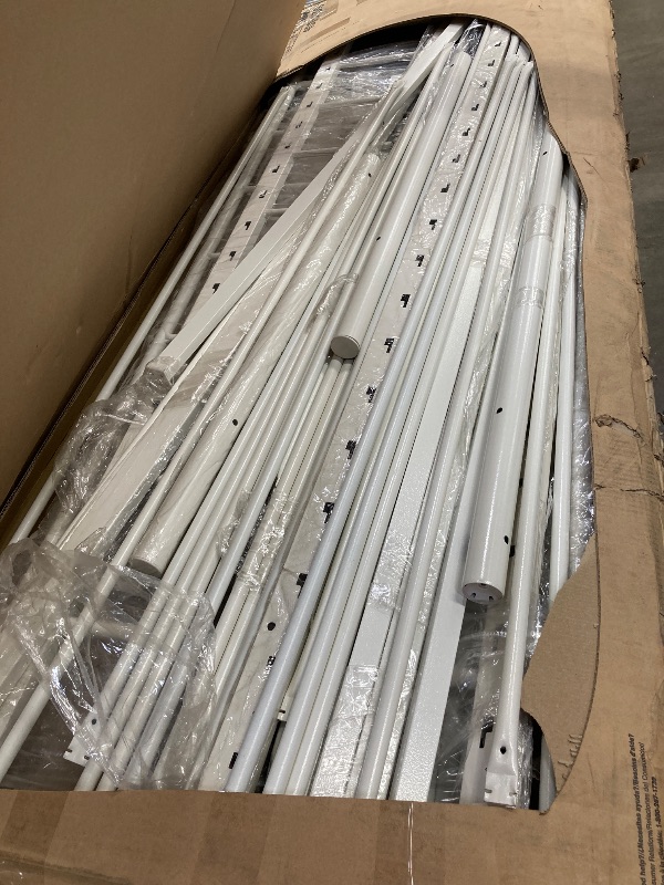 Photo 1 of  **SEE PHOTO** **** THERE COULD BE MANY PIECES MISSING. I'M NOT SURE IT IS COMPLETE.***DHP Manila Metal Queen Size Daybed and Full Size Trundle (White)
