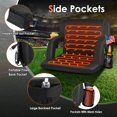Photo 1 of    *** RTEFERENCE PICTURE **HOPERAN Double Heated Stadium Seats for Bleachers with Back Support 21" Wide Cushion, Extra Portable Bleacher Seat Foldable Stadium Chair, USB 3 Levels of Heat, 5 Pockets for Outdoor Games Sports