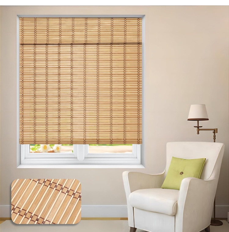 Photo 1 of 
P Cordless Roman Shades, Roll Up Bamboo Blinds for Indoor Windows, Light Filtering UV Protection Natural Bamboo Shades, Easy to Install for Home & Office, 28" W x 64" L, Natural
Amazon's Choice
