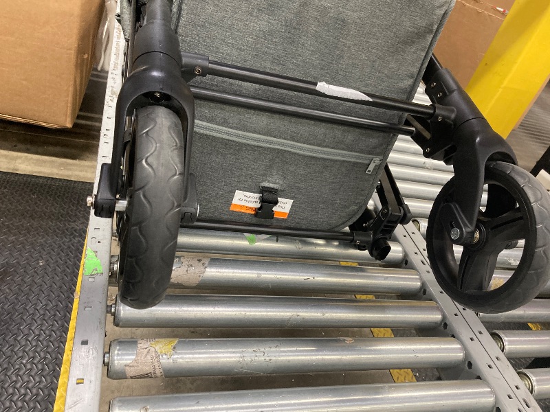 Photo 1 of ***IT ONLY HAS TWO RUBBERS
 Vomeast Wagon Stroller for 4 Kids, 3-in-1 Wagon Stroller with Canopy, 5-Point Harness, Adjustable Handlebars, Removable Seat for Toddlers, Black
