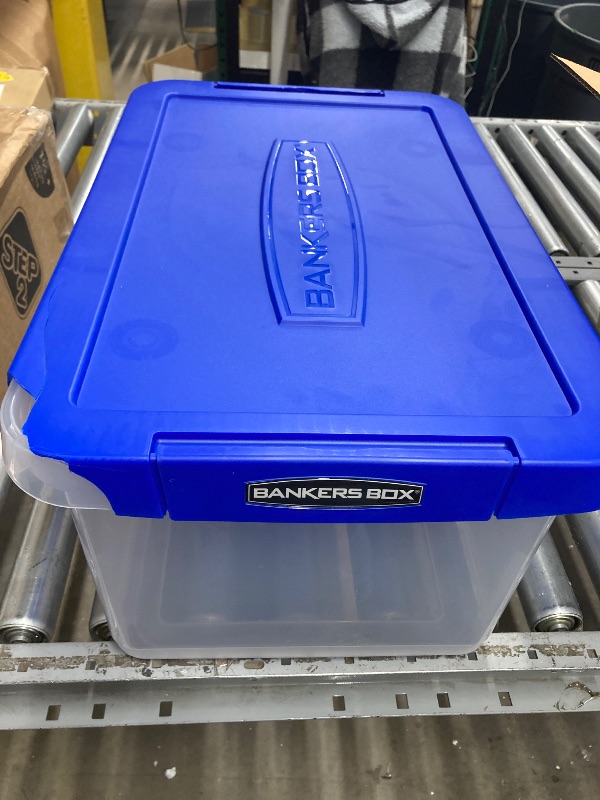 Photo 1 of ***(DAMAGE -SELLING AS IS )*** Bankers Box Heavy Duty 20" Plastic Letter File Box