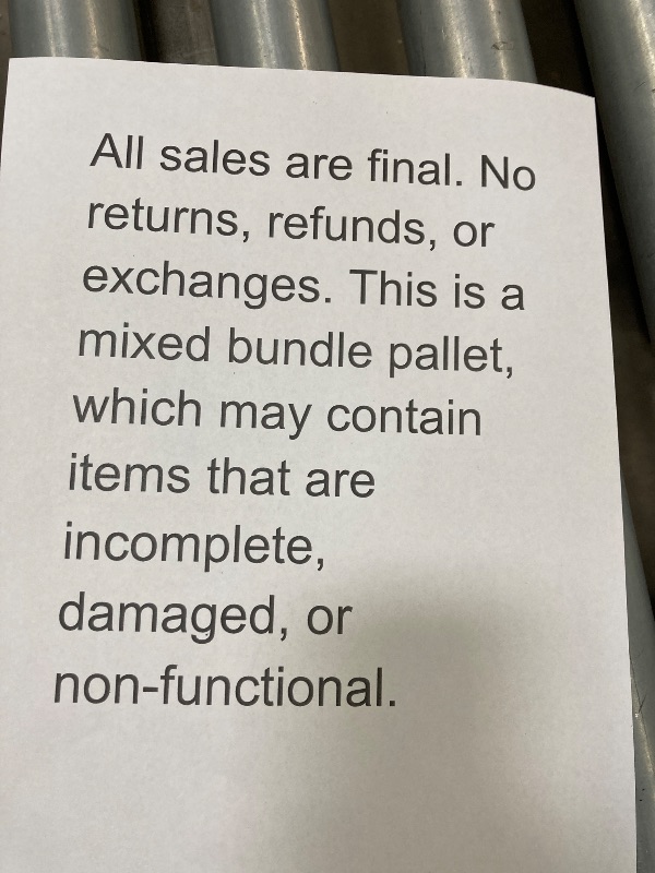 Photo 1 of ********No returns***No refund*******TV pallet doesn't work, only for parts of different brands and sizes. Some turn on, others don't. Broken screens, possibly missing cables and remote control. Returns not accepted. Final sale, approximate retail price o