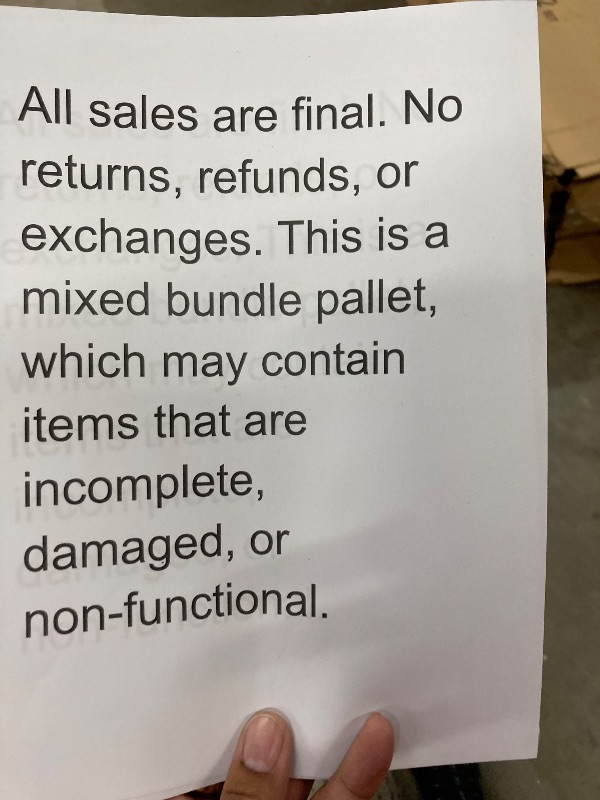 Photo 1 of ********No returns***No refund*******TV pallet doesn't work, only for parts of different brands and sizes. Some turn on, others don't. Broken screens, possibly missing cables and remote control. Returns not accepted. Final sale, approximate retail price o