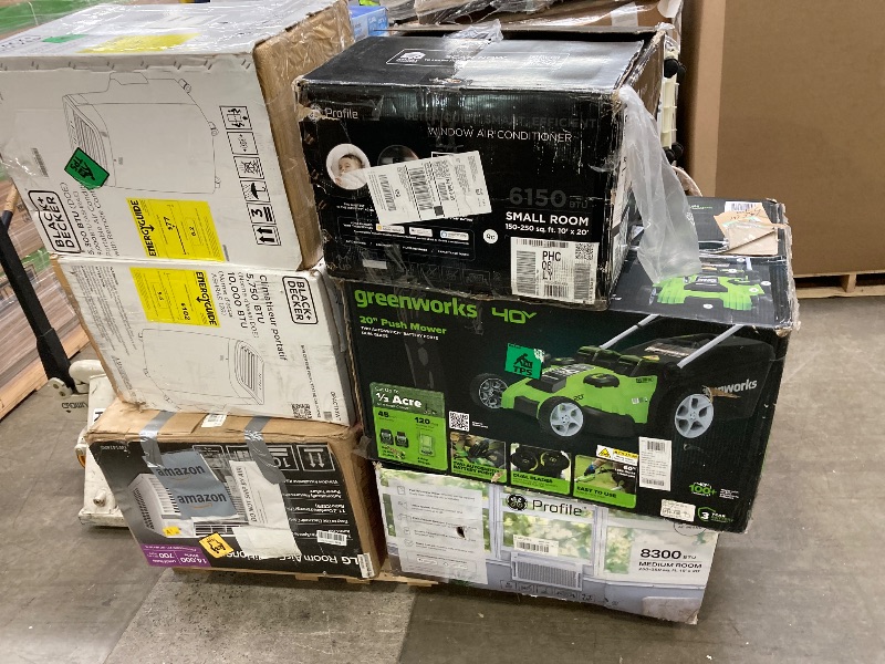 Photo 1 of ****no returns accepted***** final sale *****pallet with air conditioners and possible some fans only for parts, remote control or some part may be missing this pallet also contains small miscellanious item retail price is estimated for parts.