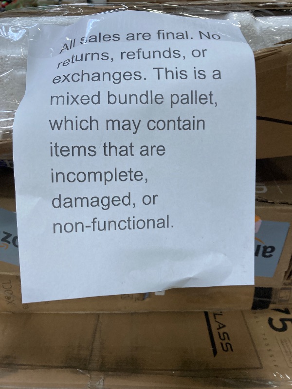 Photo 1 of ********No returns***No refund*******TV pallet doesn't work, only for parts of different brands and sizes. Some turn on, others don't. Broken screens, possibly missing cables and remote control. Returns not accepted. Final sale, approximate retail price o