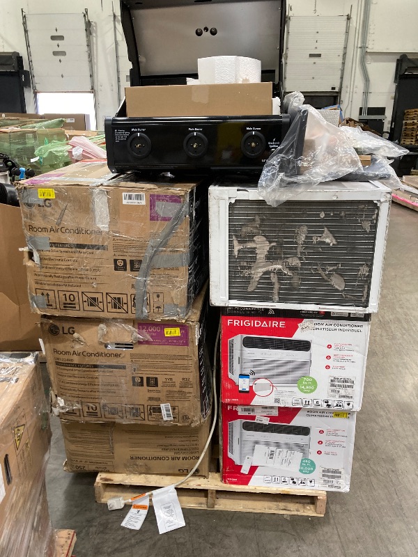 Photo 1 of ****no returns accepted***** final sale *****pallet with air conditioners and possible some fans only for parts, remote control or some part may be missing this pallet also contains small miscellanious item retail price is estimated for parts.