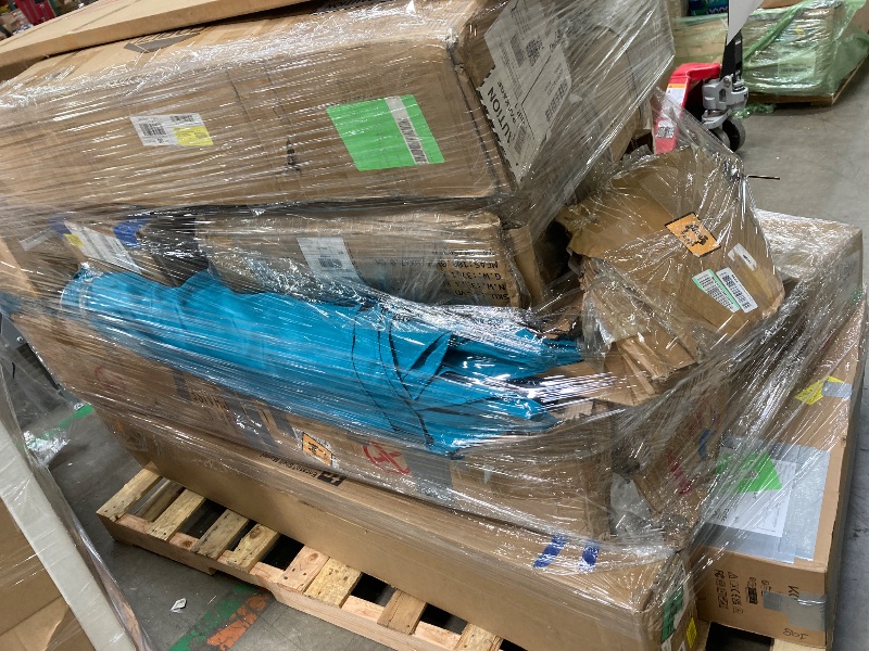 Photo 1 of ********no return no refund ********* pallet of different wooden items for example bed, mirrors, chairs, tables and much more returns are not accepted final sale