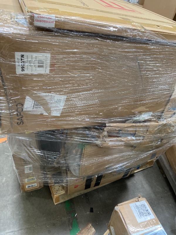 Photo 1 of ********no return no refund ********* pallet of different wooden items for example bed, mirrors, chairs, tables and much more returns are not accepted final sale