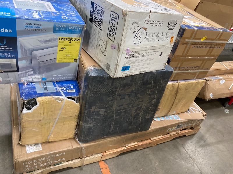 Photo 1 of ****no returns accepted***** final sale *****pallet with air conditioners and possible some fans only for parts, remote control or some part may be missing this pallet also contains small miscellanious item retail price is estimated for parts.