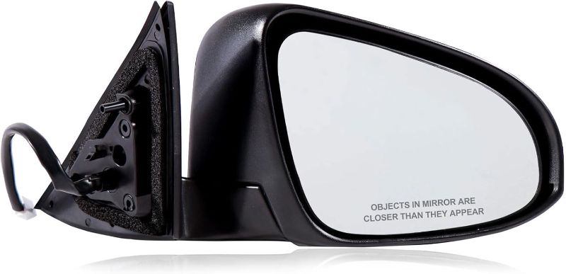 Photo 1 of ?HM712R3BK Passenger Side Mirror Compatible with 2012 2013 2014 Toyota Camry 3Pins with Power Glass Non-Heated Manual Folding Black Right Side View Mirrors Replace TO1321275