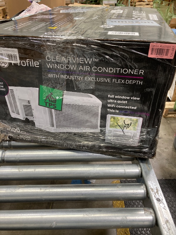 Photo 1 of ***(PARTS ONLY - NOT FUNCTIONING PROPERLY -SELLING AS PARTS ONLY)*** Profile AHTT06BC GE Clearview Air Conditioner 6,100, WiFi Enabled, Ultra Quiet for Small Rooms up to 250 Sq. FT, Full Window View with Easy Installation, Flex-Depth Design, 6100 BTU, Whi