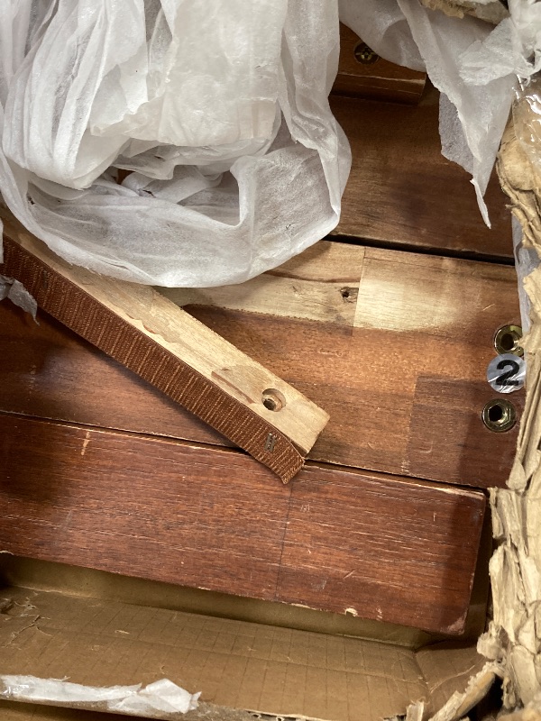 Photo 1 of ***(WOOD DAMAGE, CHIPS ALONG LEGS, BOX RIPPED/TORN)*** Mellow Naturalista Classic 12-Inch Solid Wood Platform Bed | Wooden Slats, No Box Spring Needed, Easy Assembly | Twin, 
