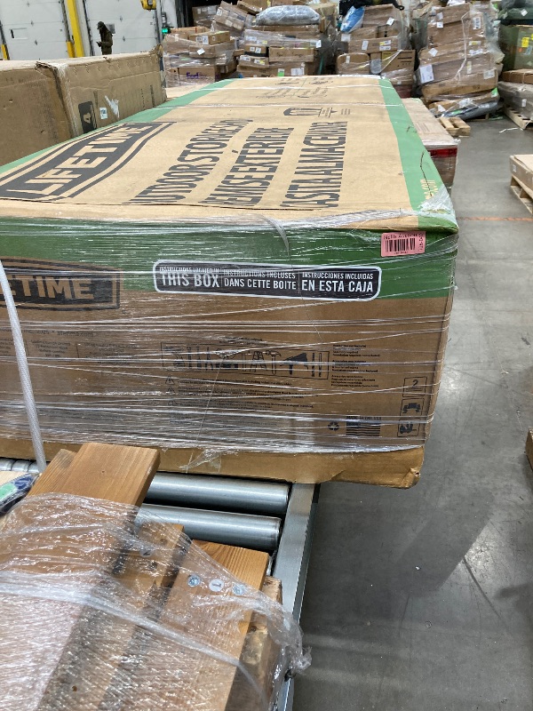 Photo 1 of ***(BOX 2/2 ONLY PARTS ONLY -SELLING AS IS )*** 

Lifetime 6446 Outdoor Storage Shed, 8 x 15 Foot, Desert Sand