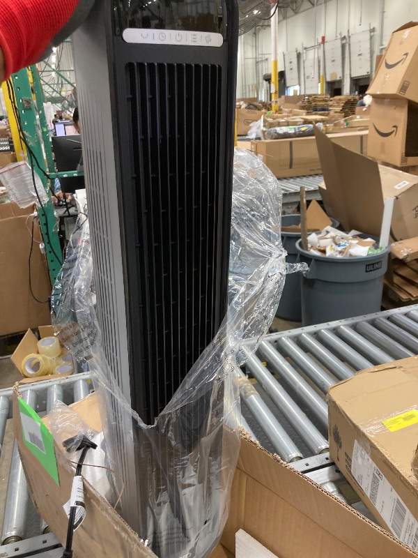 Photo 1 of **NO BOX**DREO Tower Fan, 36" Floor Fans for Home, 24ft/s Velocity Quiet, 90° Oscillating Fans with Remote, 4 Modes, 4 Speeds, 8H Timer, LED Display Standing Fan, Black Silver
