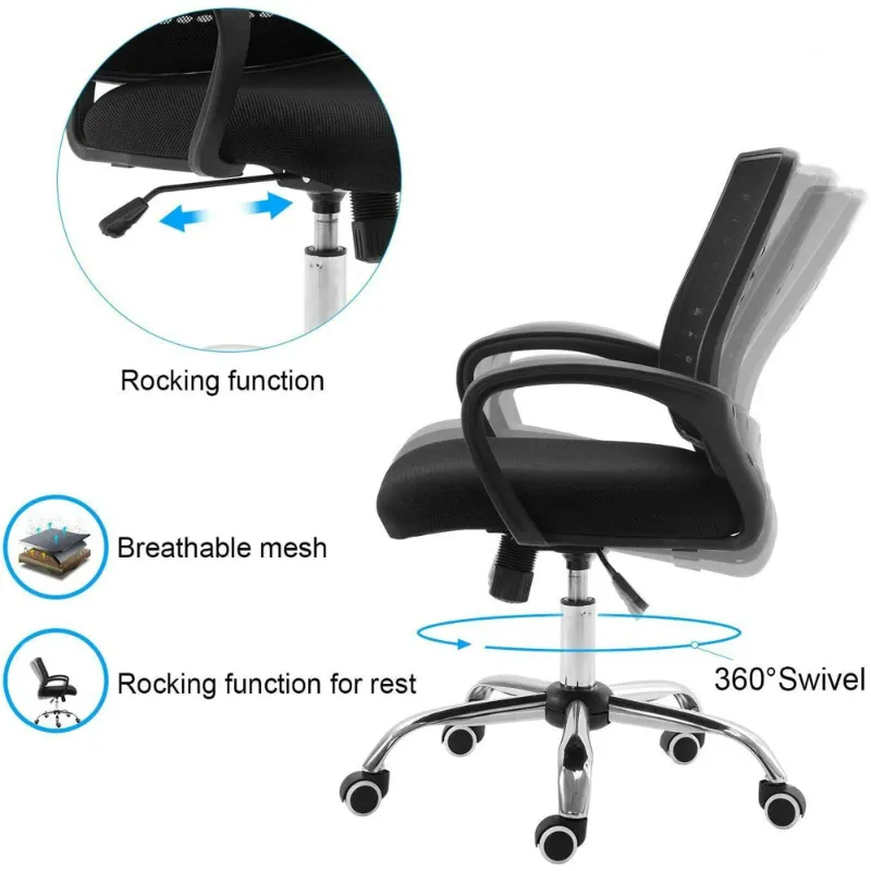 Photo 1 of **CHAIR ONLY! MISSING BASE AND LEGS**


BestOffice Ergonomic Office Chair, Lumbar Support, Adjustable Height with Armrests for Adults(Black)
