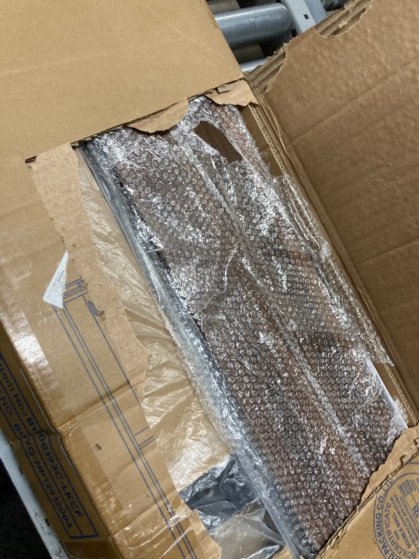 Photo 1 of ***The model may vary****
Pinmoco Headboard for Full Size Bed with Storage, Linen Upholstered Head Board with LED Light and Charging Station, Gray, Headboard Only