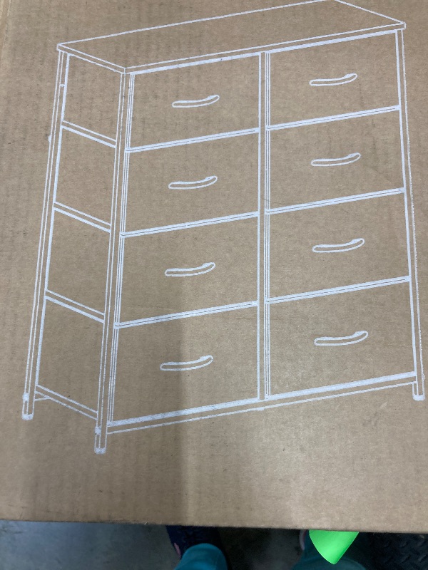 Photo 1 of ***White****
DEXTRUS Charcoal Black 8-Drawer Fabric Dresser for Bedroom, Storage Tower for Adults & Teens, Closet