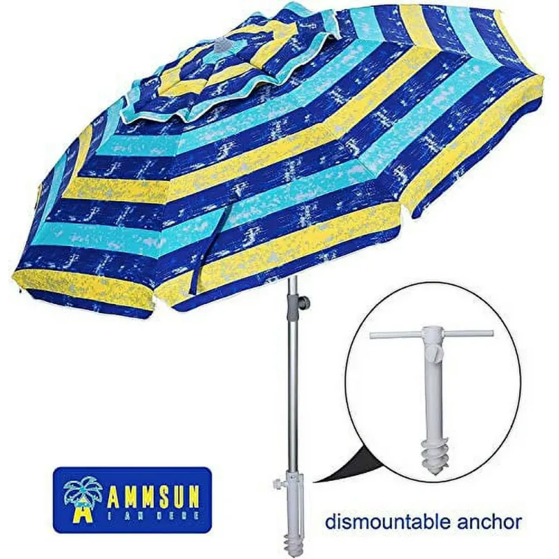 Photo 1 of ****Color is pink*****
AMMSUN  Sand Anchor Beach Umbrella Adjustable Height 