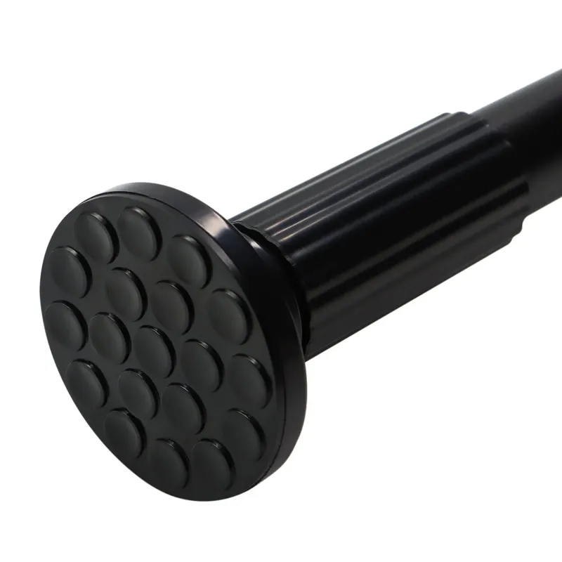 Photo 1 of ***The model may vary****
SPOKKI Tension Curtain Rod, 51-128 Inches Adjustable Closet Tension Rod Rust-free No Drilling Shower Curtain Rod, Anti-slip Spring Steel Rod for Bathroom Black
