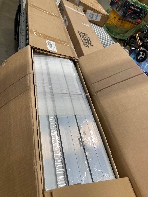 Photo 1 of **BOX 1 OF 2 ONLY/INCOMPLETE SET**6 x 8 FT Greenhouse, Greenhouses for Outside, Polycarbonate Greenhouse with Aluminum Frame, Lockable Door and Ajustable Roof Vent for Backyard, Green Houses for Outside Garden Backyard, Patio