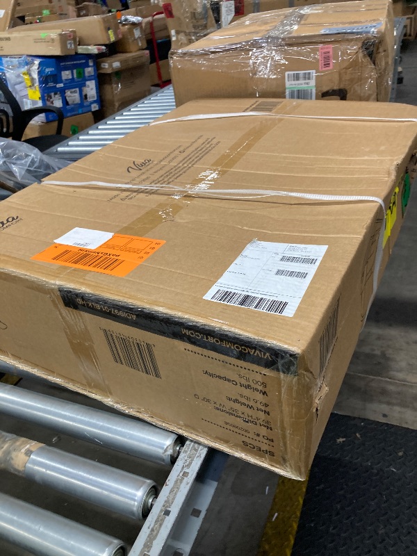 Photo 1 of *** factory sealed ***VivaComfort Black Bariatric Wide Padded Blood Drawing Chair, Phlebotomy Chair with Adjustable Armrest, 35" H x 18" L x 29"W, Blood Draw Chair, Medical Chair, Great for Mommy and Me