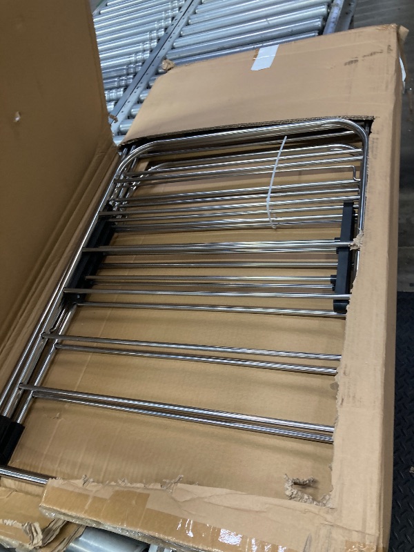 Photo 1 of ****used **APEXCHASER Clothes Drying Rack, Stainless Steel Drying Rack Clothing with Height-Adjustable, Foldable Gullwings Laundry Drying Rack, Indoor Outdoor Use, No Assembly