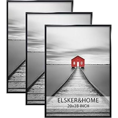 Photo 1 of ***Partial set****
ELSKER&HOME 20x28 Frame Picture Frame  Black Poster Frame 20x28 for Horizontal or Vertical Wall Mounting
