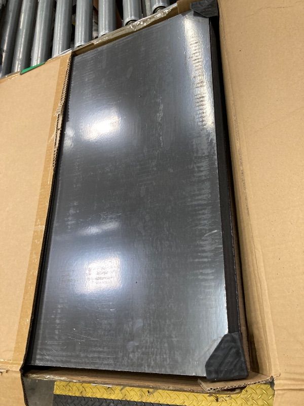 Photo 1 of Toemics Ceiling Tile, 12 Pack Drop Ceiling 2ft x 2ft PVC Panel Cover 5mm Waterproof Washable and Fire-Rated Drop Tile 48 Sq. Ft - Black