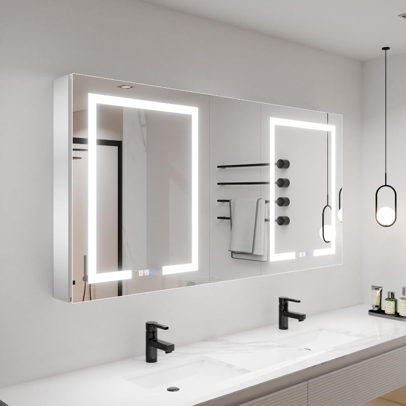 Photo 1 of  LED Lighted Bathroom Medicine Cabinet