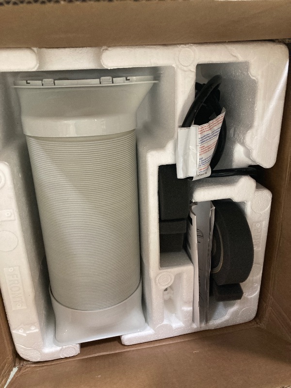 Photo 1 of 14,000 BTU Portable Air Conditioner Cools Up to 700 Sq.Ft, Auto-Evaporation Low Noise Portable AC Unit with Remote Control Fits for Large Room, Office, Garage,White