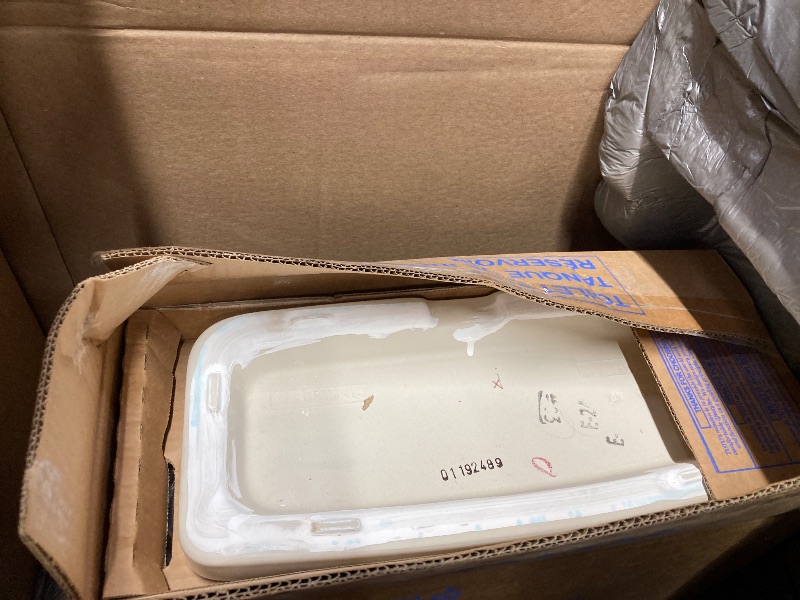 Photo 1 of ***ONLY THE TANK AND TANK LID INCLUDED***TOTO Drake Two-Piece Elongated 1.6 GPF Universal Height TORNADO FLUSH Toilet with CEFIONTECT, Bone - CST776CSFG#03