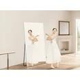 Photo 1 of ***BENT IN THE MIDDLE***71"x40"Full Length Mirror with Stand, Lightweight Floor Standing Oversize Mirrors, Nano-film Shatterproof Full Body Mirror for Home, Gym, Yoga/Dance Studio,White