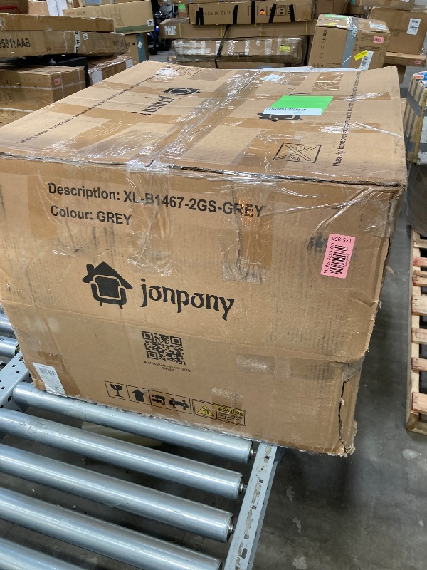 Photo 1 of **BOX 1 OF 2 ONLY/INCOMPLETE SET/ONLY THE BOTTOM SEAT AND BASE**JONPONY Swivel Rocker Recliner Chair, Ergonomic Lounge Chair for Living Room,Small Spaces with Rocking Function,360° Swivel,Side Pocket,Gray