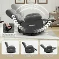 Photo 1 of **BOX 1 OF 2 ONLY/INCOMPLETE SET/ONLY THE BOTTOM SEAT AND BASE**JONPONY Swivel Rocker Recliner Chair, Ergonomic Lounge Chair for Living Room,Small Spaces with Rocking Function,360° Swivel,Side Pocket,Gray