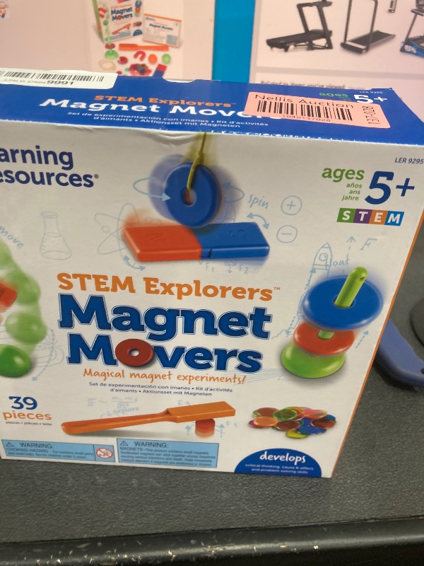 Photo 1 of Learning Resources STEM Explorers -Ages 5+, Magnet Movers, Critical Thinking Skills, STEM Certified Toys, Magnets Kids,Magnet Set,Back to School Supplies,39 Pieces